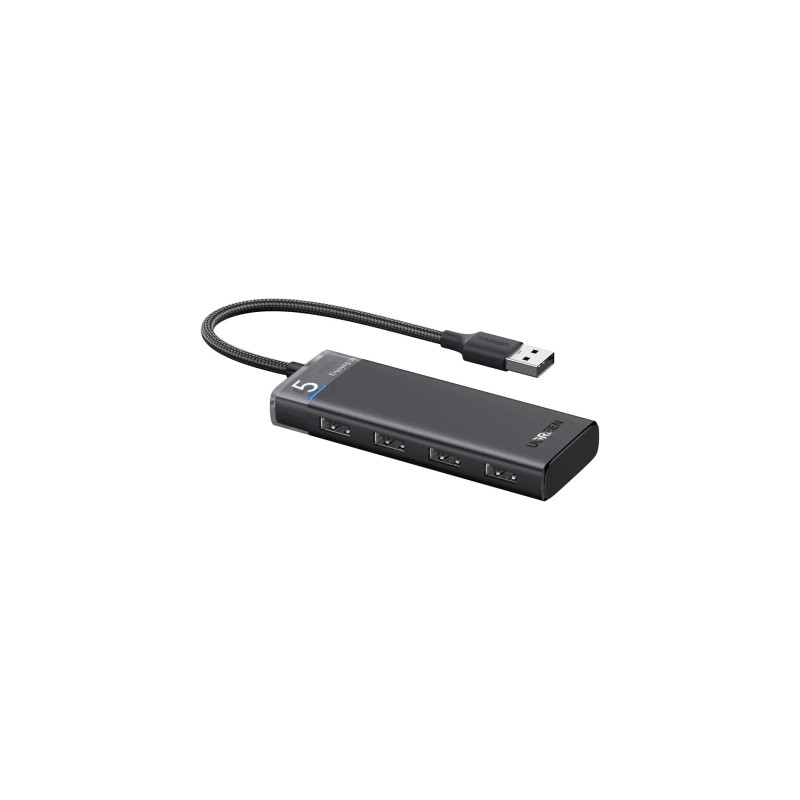 Концентратор Ugreen USB 3.0 to 4xUSB 3.2 Gen1 CM653 black (15548)