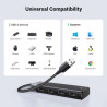 Концентратор Ugreen USB 3.0 to 4xUSB 3.2 Gen1 CM653 black (15548)