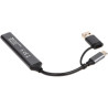 Концентратор Maxxter USB-C + USB-A to 1xUSB 3.0 + 2xUSB 2.0 + 1xUSB-C (HU3C-4P1CN-01)