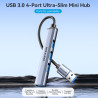 Концентратор Vention USB 3.0 to 1xUSB 3.0 + 3xUSB 2.0 0.15m gray (CKOHB)