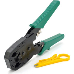 Інструмент Merlion RJ45/12/11, 4P/6P/8P, Green (XL-315 / 10129)