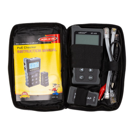Тестер кабельний HiSmart RJ-45, RJ-12, RJ-11 + PoE (NF-488)