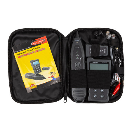 Тестер кабельний Noyafa RJ-45, RJ-12, RJ-11 + PoE + with tone generator (NF-8209)