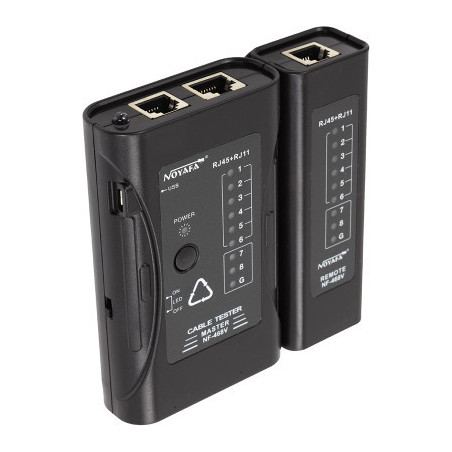 Тестер кабельний Noyafa RJ-45, RJ-11 (NF-468V)