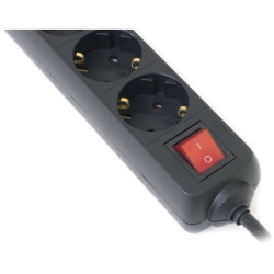 Мережевий фільтр живлення REAL-EL REAL-EL RS-6 PROTECT USB, 5m, black (EL122300018)