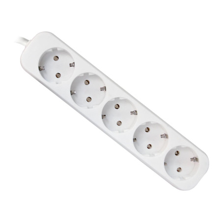 Мережевий подовжувач Defender E518 1.8 m 5 роз white (99229)