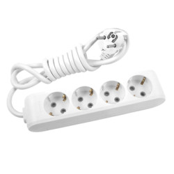 Мережевий подовжувач Panasonic X-tendia із заземленням 4 розетки, 3м (WLTB04432GR-UA)