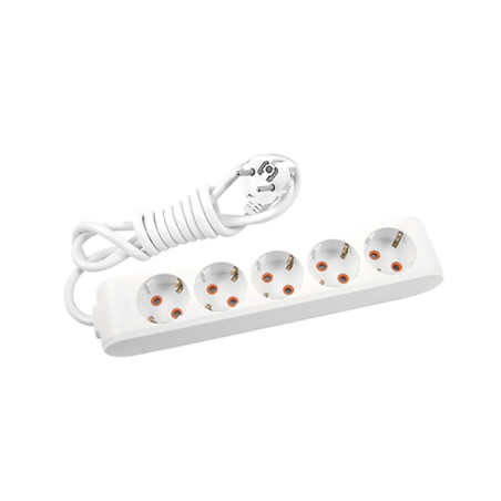 Мережевий подовжувач Panasonic X-tendia із заземленням 5 розеток, 5м (WLTB04552GR-UA)