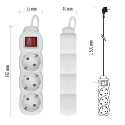 Мережевий подовжувач EMOS P1321