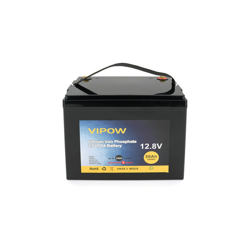 Батарея LiFePo4 Vipow LiFePO4,12.8V-50Ah (LiFePO4128-50/40)