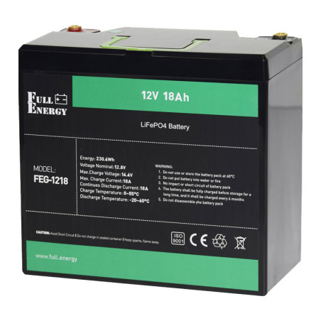 Батарея LiFePo4 Full Energy 12В 18Аг, FEG-1218 (FEG-1218)