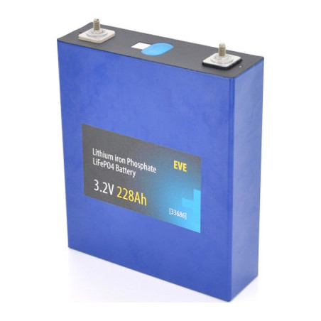 Батарея LiFePo4 EVE 3.2V 228AH (EVE-3.2V-228AH)