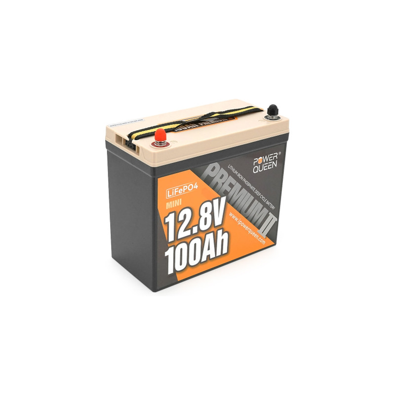 Батарея LiFePo4 Power Queen 12.8V 100Ah Mini (P12V100-PREM-16-A60-DE)