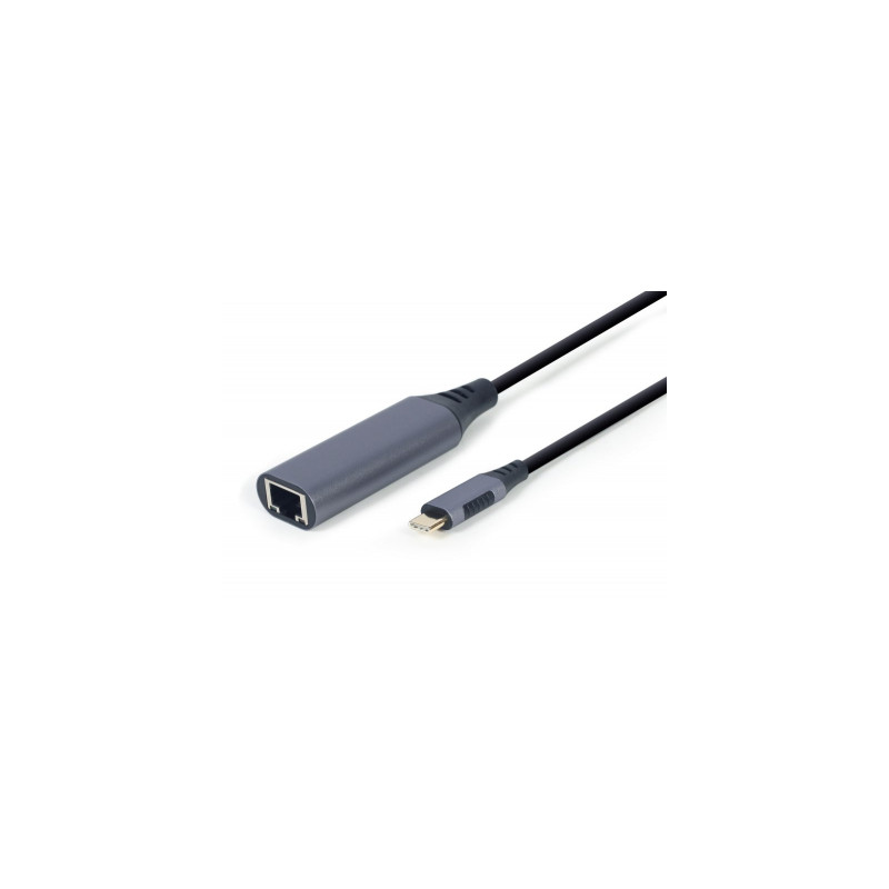 Адаптер USB-C to RJ45 Ethernet 1000Mbps Cablexpert (A-USB3C-LAN-01)