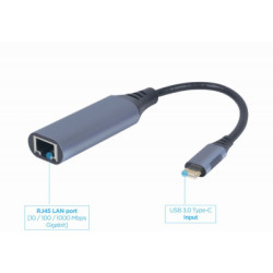 Адаптер USB-C to RJ45 Ethernet 1000Mbps Cablexpert (A-USB3C-LAN-01)