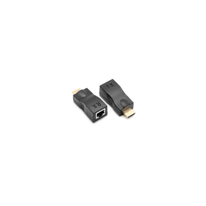 Адаптер HDMI extender passive 30m CAT5E/6 1080P black Voltronic (YT-SCPE HDMI-30m720PB)