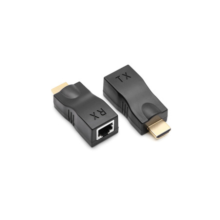 Адаптер HDMI extender passive 30m CAT5E/6 1080P black Voltronic (YT-SCPE HDMI-30m720PB)