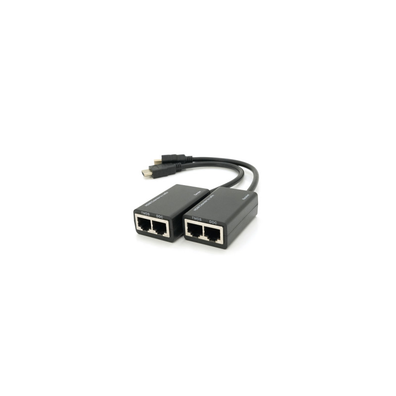 Адаптер HDMI extender passive 30m 2xCAT5E/6 Voltronic (YT-SEP HDMI/2P-30m)