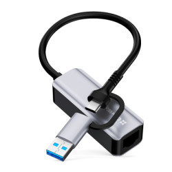 Адаптер USB-C + USB A to RJ45 Ethernet 1000Mbps ColorWay (CW-AD-CRG)
