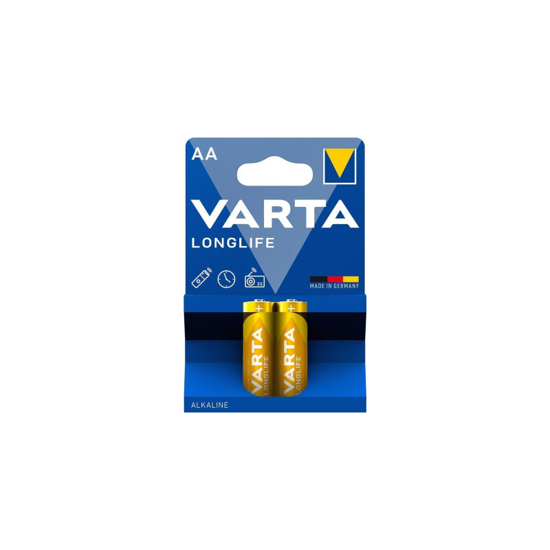 Батарейка Varta AA Longlife лужна * 2 (04106101412)