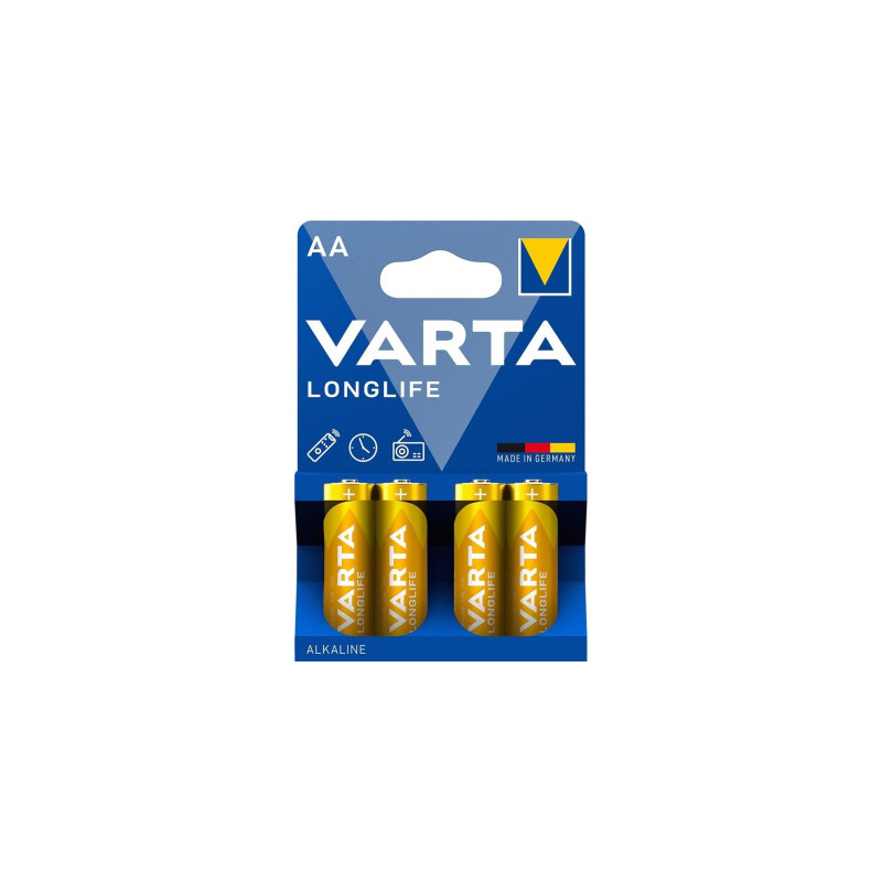 Батарейка Varta AA Longlife LR6 * 4 (04106101414)