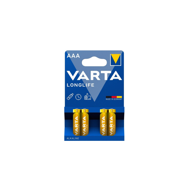 Батарейка Varta AAA Longlife LR03 * 4 (04103101414)