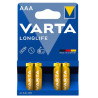 Батарейка Varta AAA Longlife LR03 * 4 (04103101414)