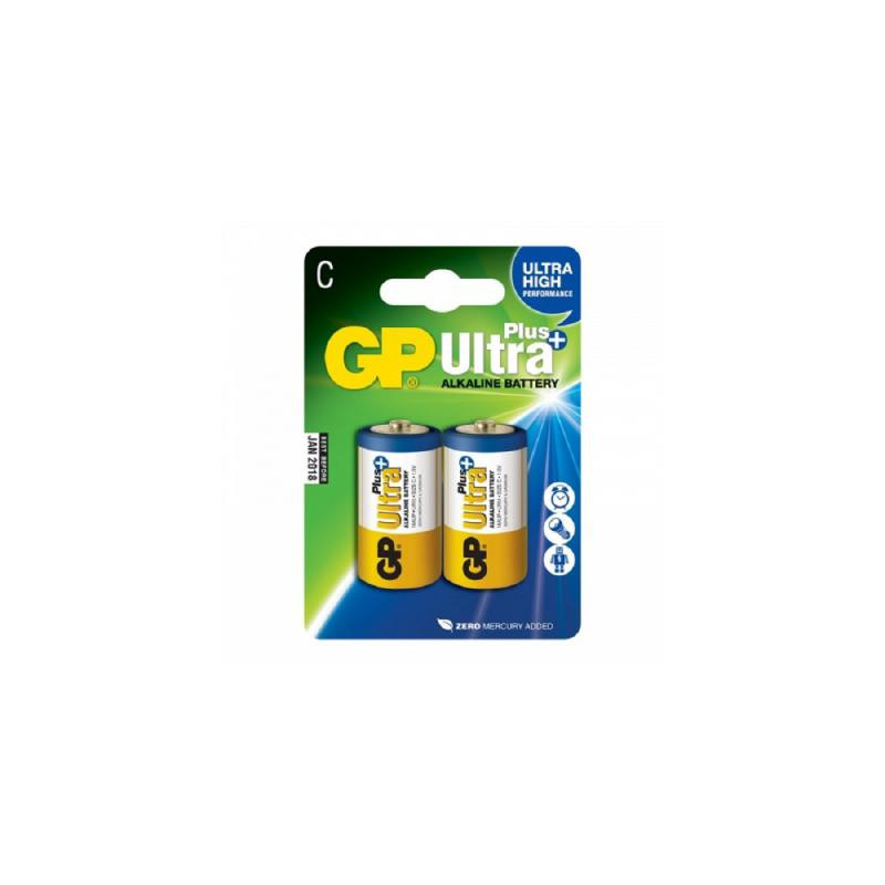 Батарейка Gp C GP Ultra Plus Alkaline LR14 * 2 (14AUP-U2 / 4891199100390)