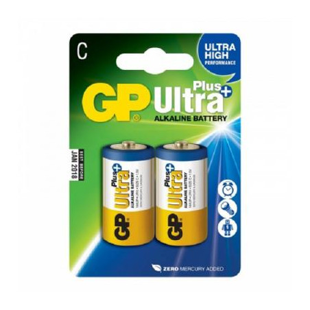 Батарейка Gp C GP Ultra Plus Alkaline LR14 * 2 (14AUP-U2 / 4891199100390)