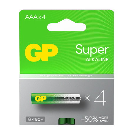 Батарейка Gp AAA LR3 Super Alcaline * 4 (24A21-SB4 / 4891199218224)