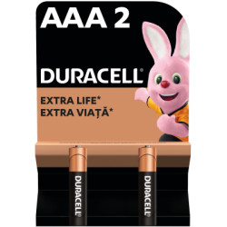 Батарейка Duracell AAA лужні 2 шт. в упаковці (5000394058170 / 81484984)