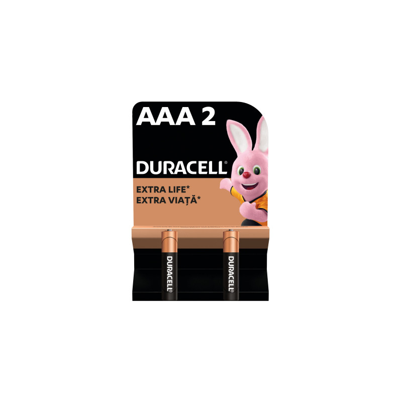 Батарейка Duracell AAA лужні 2 шт. в упаковці (5000394058170 / 81484984)