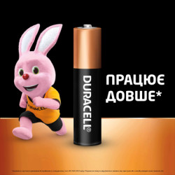 Батарейка Duracell AAA лужні 2 шт. в упаковці (5000394058170 / 81484984)