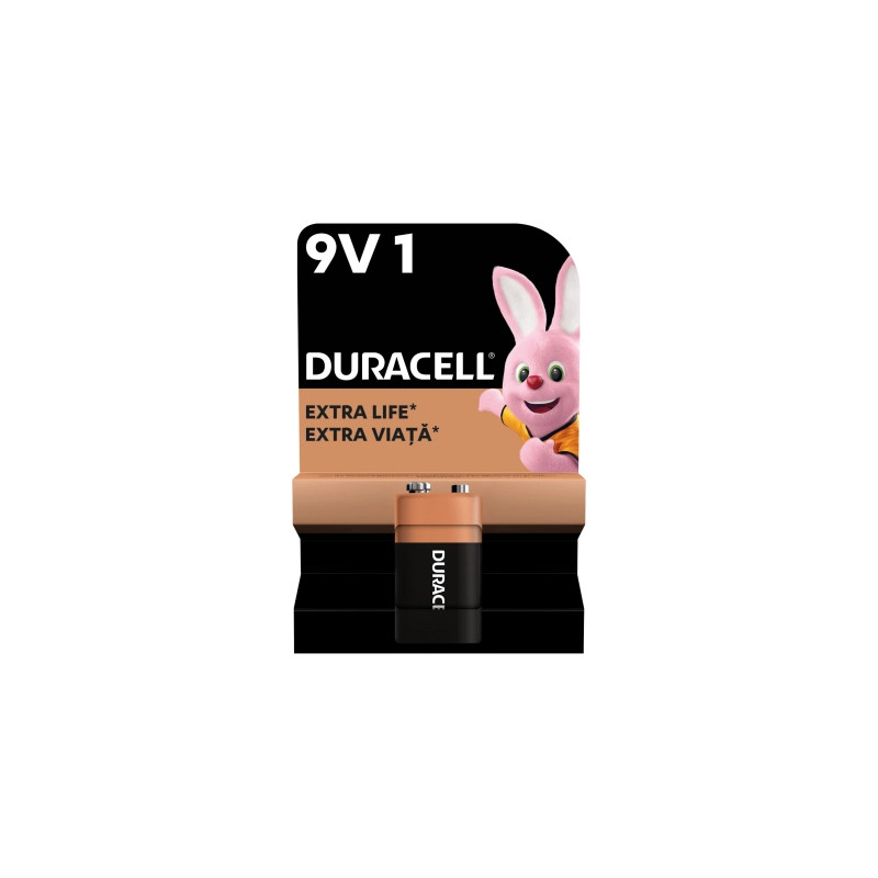 Батарейка Duracell 9V лужна 1шт. в упаковці (5000394066267 / 81483681)