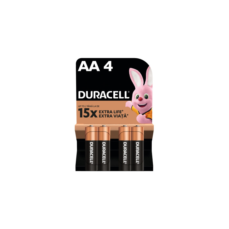 Батарейка Duracell AA лужні 4 шт. в упаковці (5000394052536 / 81551270)