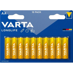 Батарейка Varta AA Varta Longlife лужна * 10 (04106101461)