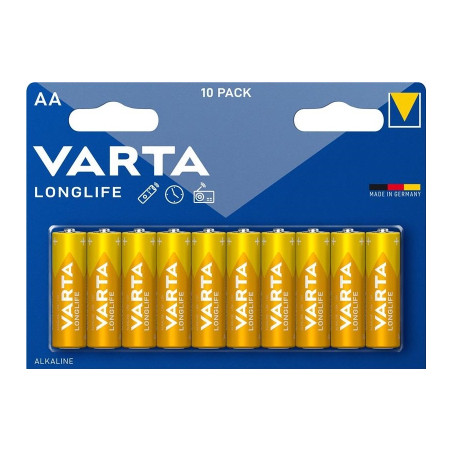 Батарейка Varta AA Varta Longlife лужна * 10 (04106101461)