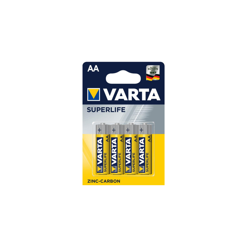 Батарейка Varta AA SUPERLIFE Zinc-Carbon R6 * 4 (02006101414)