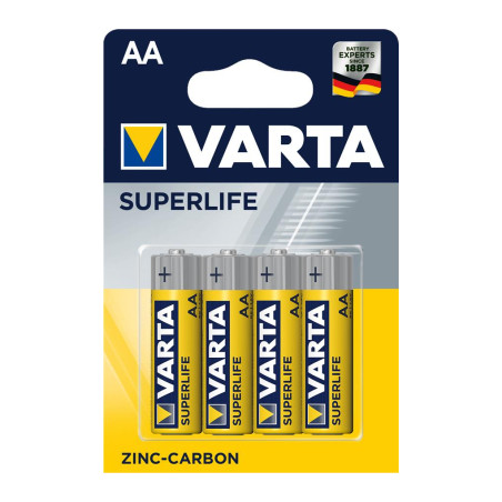Батарейка Varta AA SUPERLIFE Zinc-Carbon R6 * 4 (02006101414)