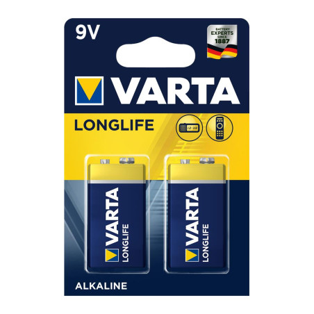 Батарейка Varta Longlife 9V 6LR61 *2 (04122101412)