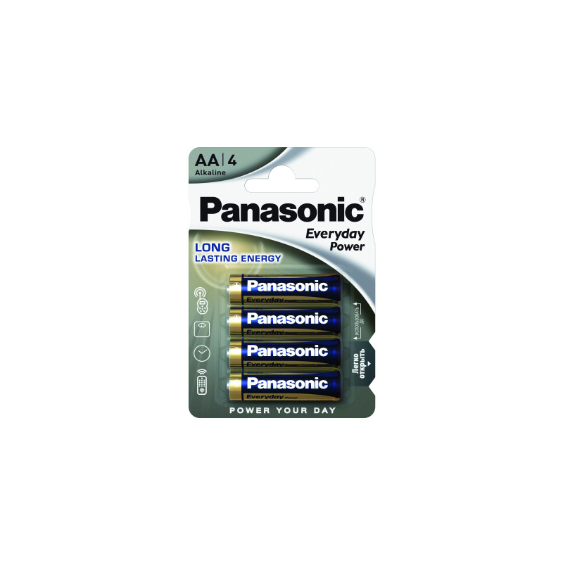 Батарейка Panasonic AA EVERYDAY POWER * 4 (LR6REE/4BP)