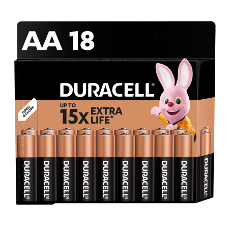Батарейка Duracell AA лужні 18 шт. в упаковці (5000394107519 / 5006192)