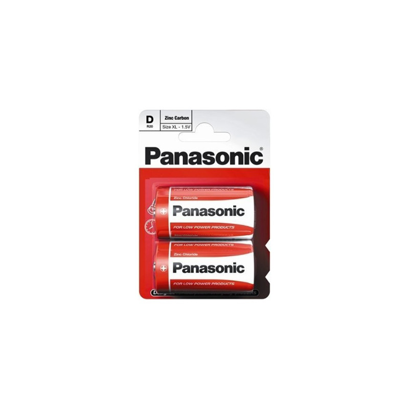 Батарейка Panasonic D R20 RED ZINK * 2 (R20REL/2BPR)