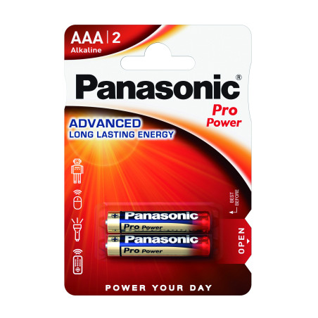 Батарейка Panasonic AAA LR03 Pro Power * 2 (LR03XEG/2BP)