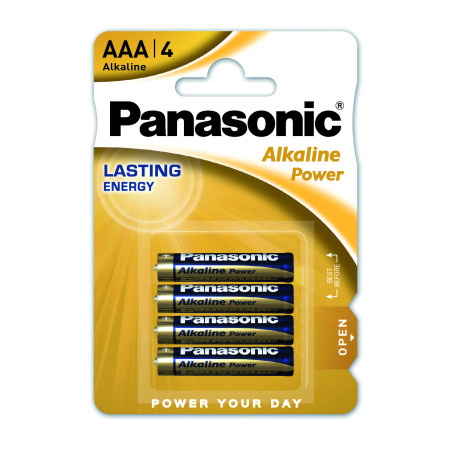 Батарейка Panasonic AAA LR03 Alkaline Power * 4 (LR03REB/4BPR)