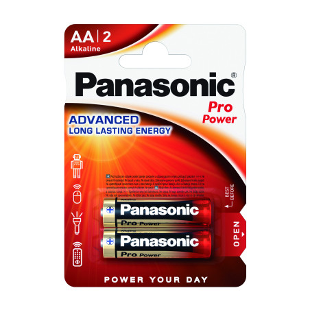 Батарейка Panasonic AA PRO POWER * 2 (LR6XEG/2BPR / LR6XEG/2BPU)