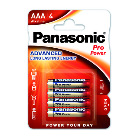 Батарейка Panasonic AAA LR03 Pro Power * 4 (LR03XEG/4BP)