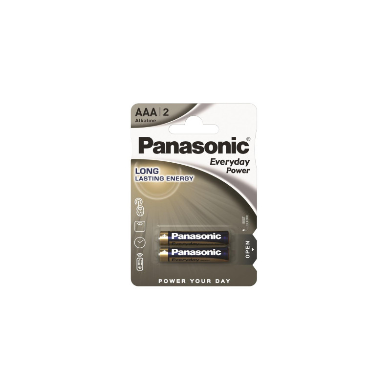 Батарейка Panasonic AAA LR03 Everyday Power * 2 (LR03REE/2BR)