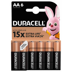 Батарейка Duracell AA лужні 6 шт. в упаковці (5007757)
