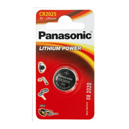 Батарейка Panasonic CR 2025 Lithium * 1 (CR-2025EL/1B)